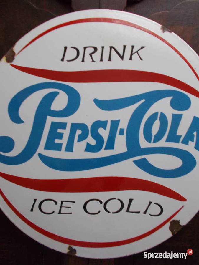 PepsiCola Stary Piękny Szyld Reklamowy Vintage Szczecin