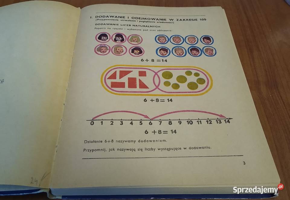 Matematyka w klasie 3 III podręcznik szkoły Rok wydania 1976