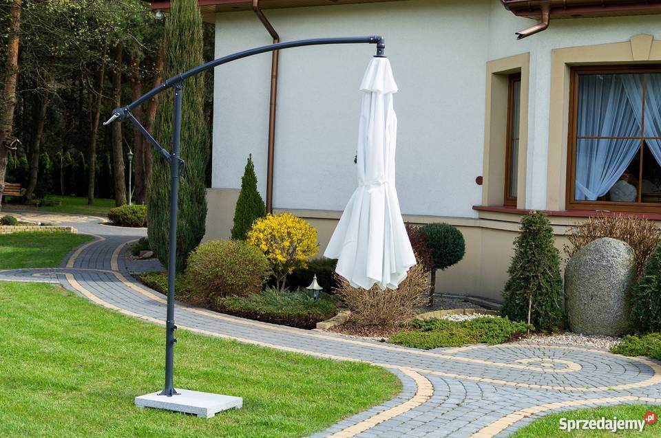 Parasol ogrodowy duży stabilny TETTO granit Łaskarzew