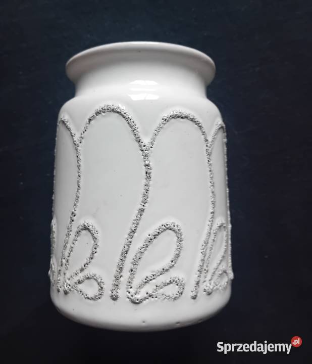 Wazonik Fat Lava Strehla DDR Sygnowany Koźminek