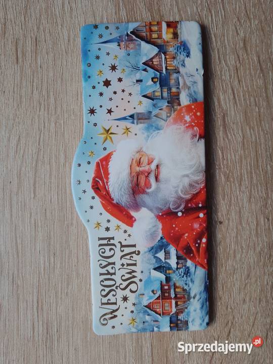 Magnes Wesołych Świąt Bożego Narodzenia czerwony Magnesy sprzedam