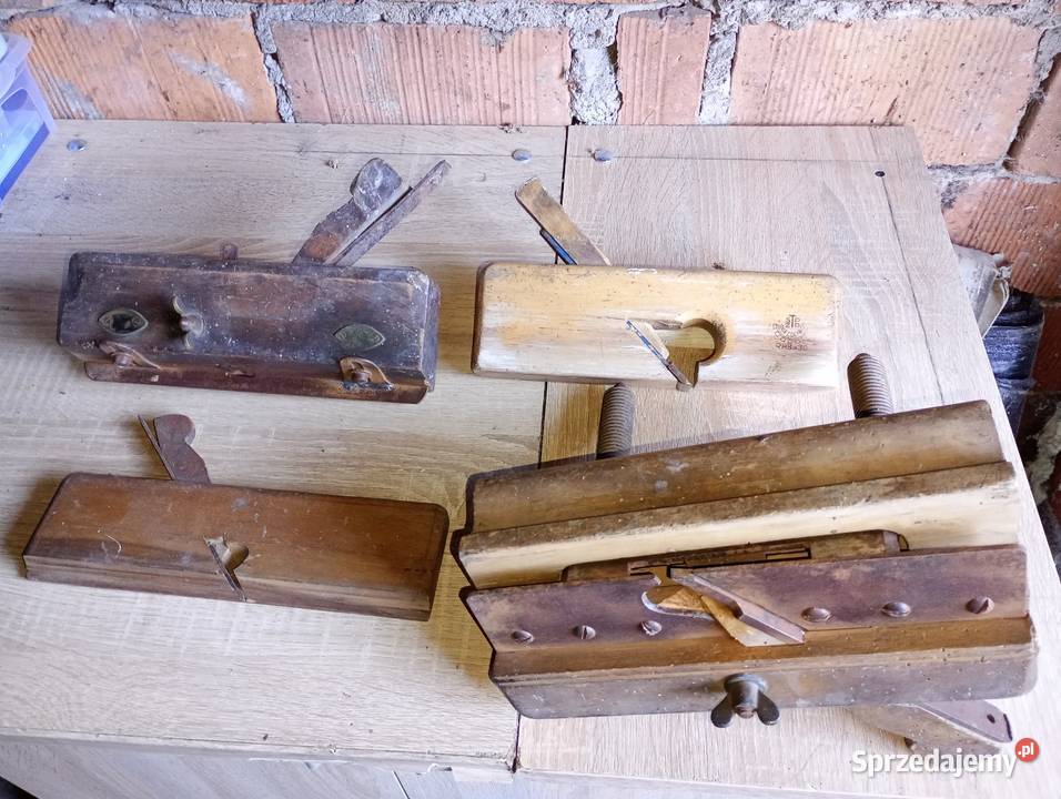 Strug hebel stolarski ręczny z epoki PRLu Nakło nad Notecią