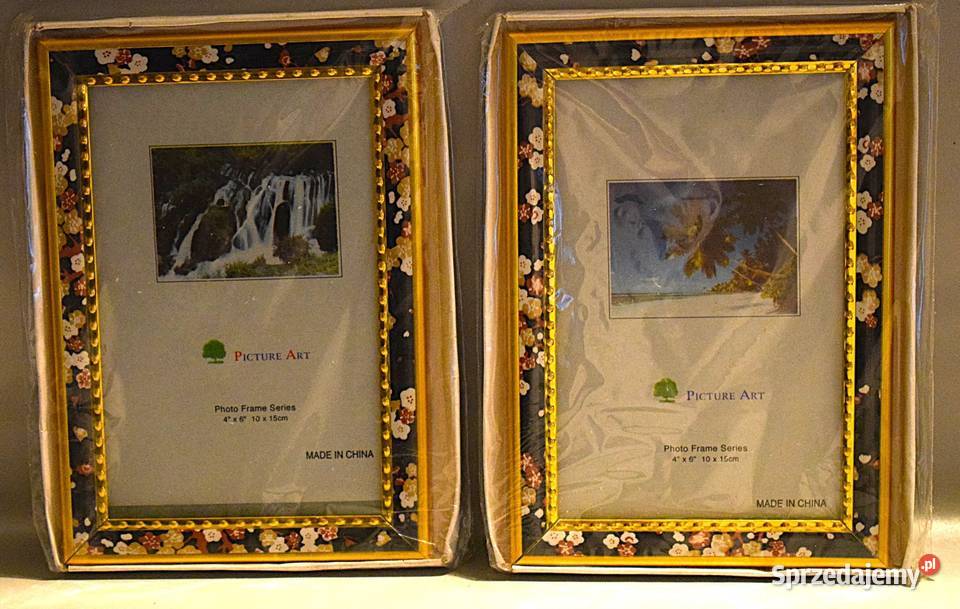 Ramki na zdjęcia w kolorze złotawym z motywem kujawsko-pomorskie Chełmno