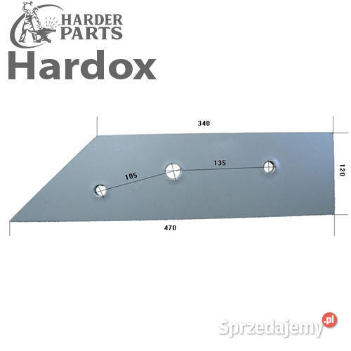 Płoza krótka HARDOX 57997P 72577P części do podlaskie Suwałki