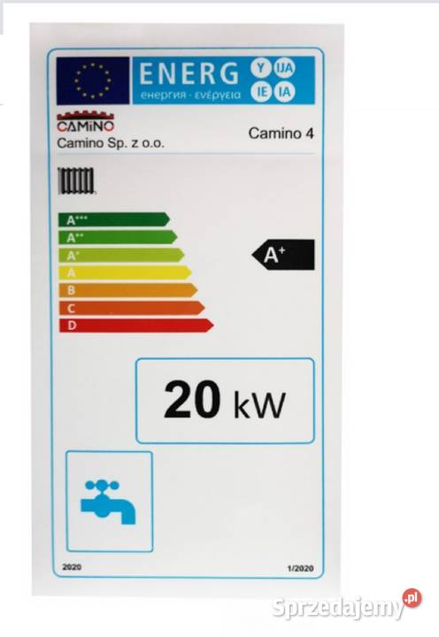 Camino 4 żeliwny kocioł na pellet 20 KW ecoMax kujawsko-pomorskie Golub-Dobrzyń