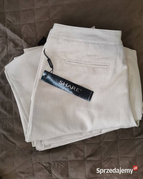 Eleganckie spodnie LEN SHARE 404244 Rozmiar 42(XL) Spodnie