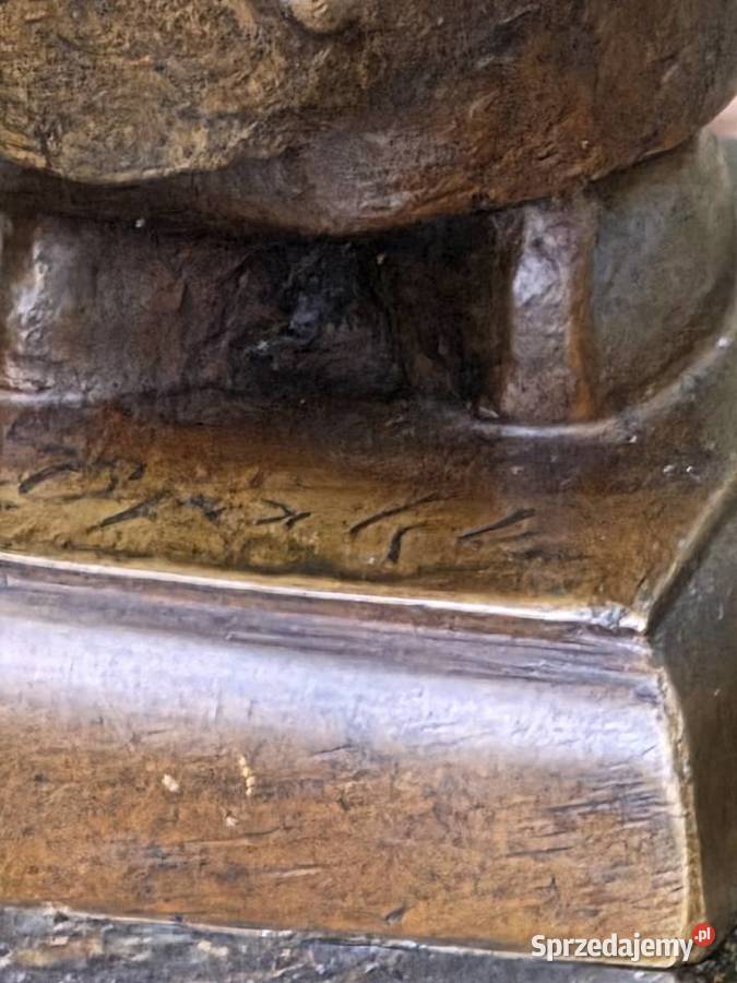 Duża Rzeźba z Brązu LAJKONIK 41 Sygnatura Rękodzieło Warszawa sprzedam
