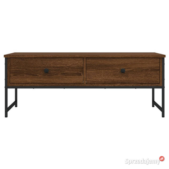 Stolik kawowy brązowy dąb 101x49x395 WM837741 Warszawa sprzedam