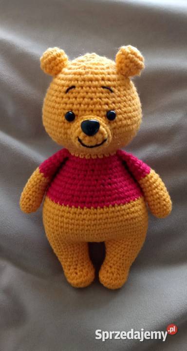 Kubuś Puchatek wykonany na szydełku łódzkie Łask