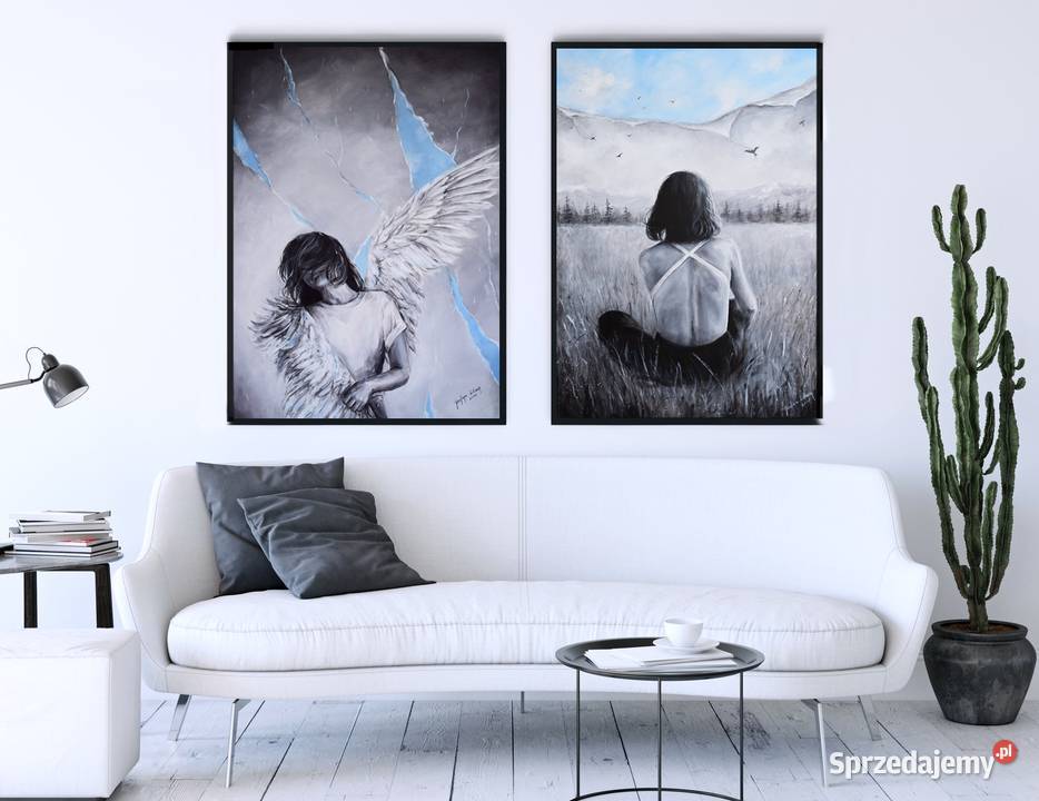 Kobieta abstrakcja portret nowoczesny duży obraz Warszawa