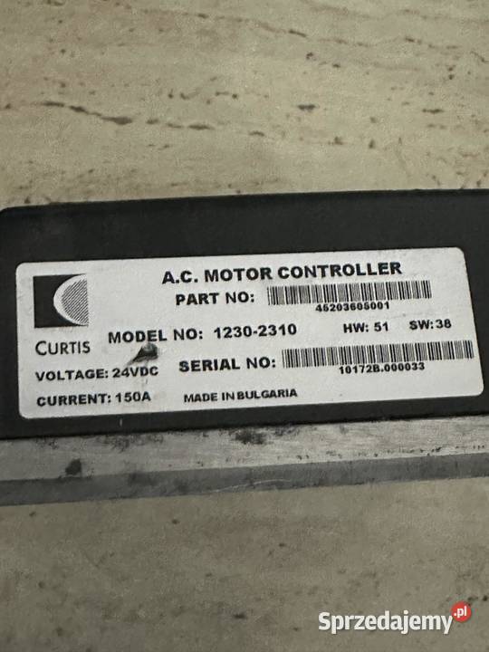 Sterownik silnika Curtis model 12302310 24V 150A Antonie sprzedam