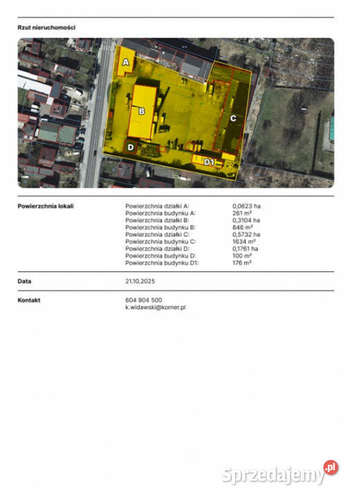 Sprzedam zespół 4 nieruchomości o dużym łódzkie Radomsko