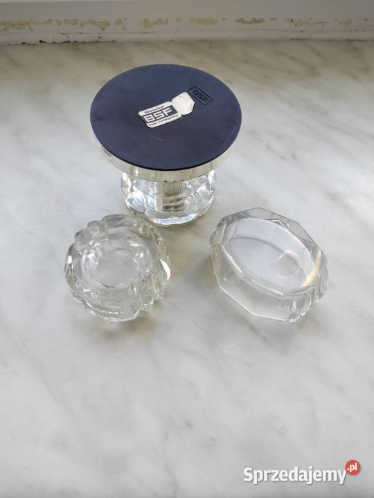 Zestaw mini kryształy solniczki i świecznik zachodniopomorskie