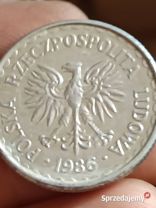 Sprzedam monete 1 zloty 1986 r mala skretka Chełm