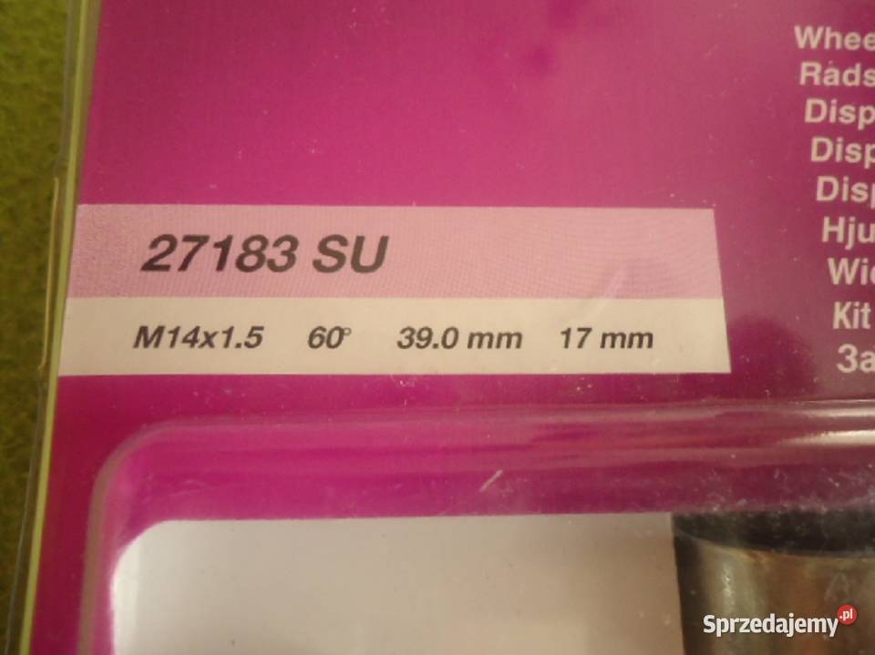 ZABEZPIECZENIA DO KÓŁ M14x15 BMWOPELRENO 27183SU Jaworzno sprzedam