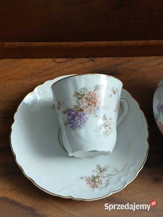Przedwojenny zestaw porcelany Jager wzór Kraków