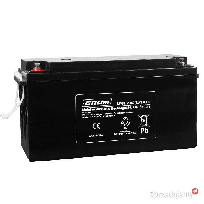 Akumulator żelowy GROM 12V 150Ah LPGS12150 osobowe Ostrowiec Świętokrzyski sprzedam