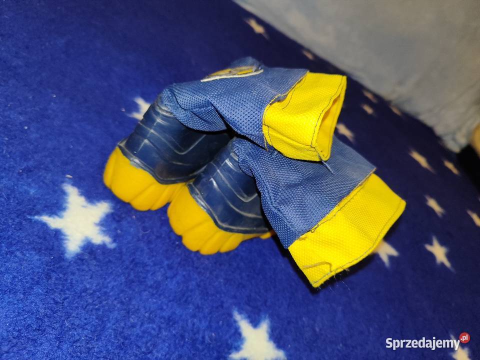 Granatowo żółte śniegowce rozmiar 2425