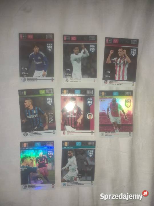karty piłkarskie Panini FIFA