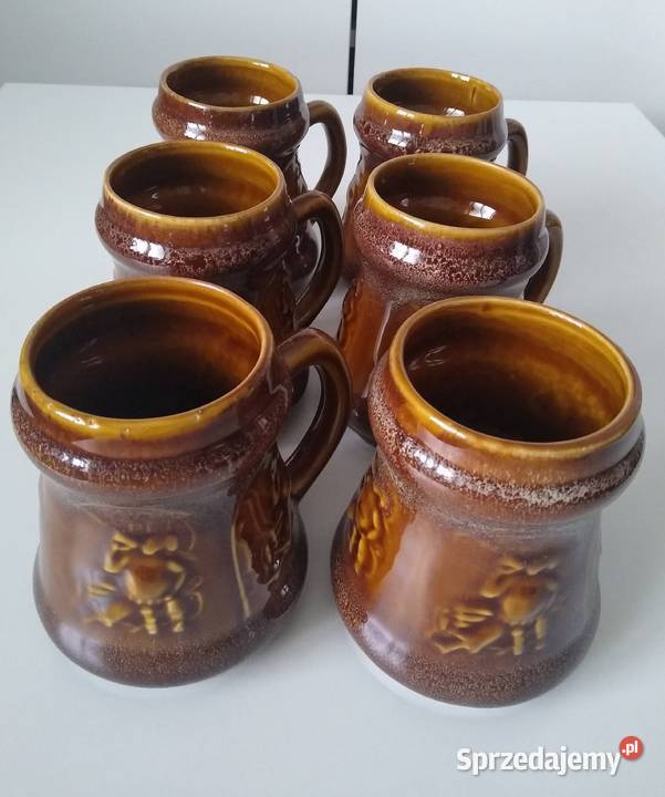 Kufel kolekcjonerski do piwa Mirostowice 6 sztuk Birofilistyka