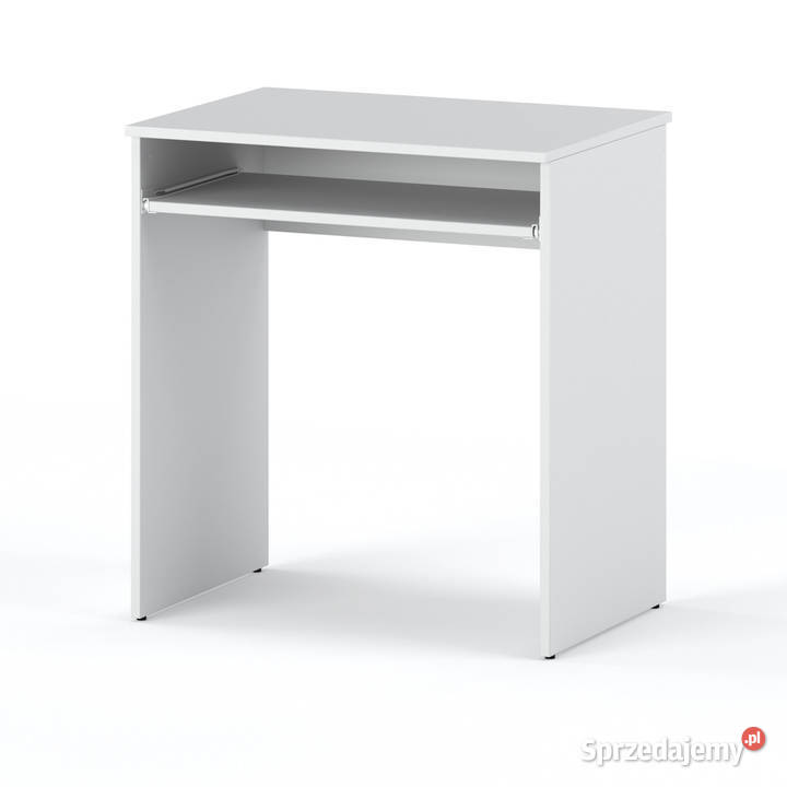 Biurko Białe Mat Małe Szkolne Komputerowe