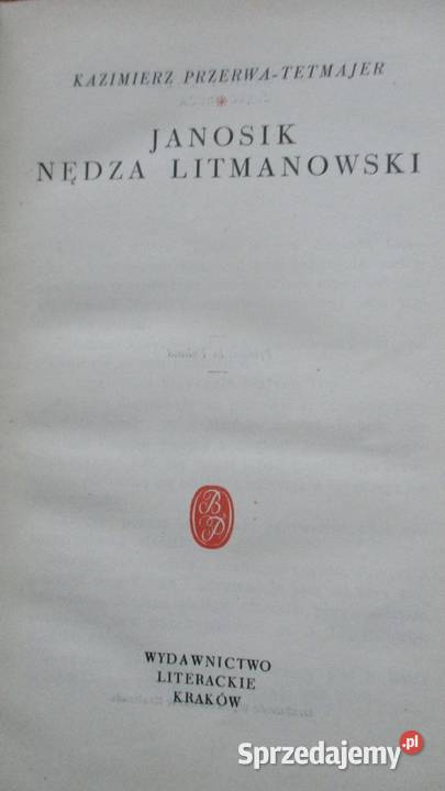 Janosik Nędza Litmanowski KPrzerwaTetmajer łódzkie Łódź