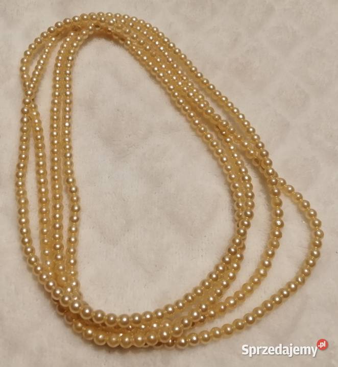 Naszyjnik z koralików korale 4mm 145 12 Naszyjniki Biżuteria Czeladź sprzedam