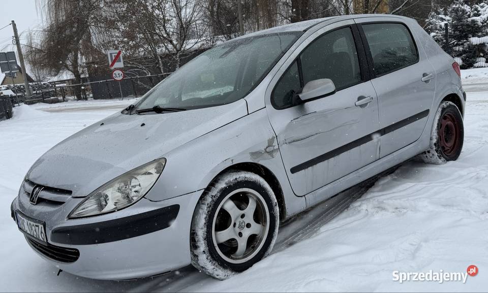 OKAZJA Peugeot 307 14 HDi HAK Opłaty Aktualne elektryczne lusterka sprzedam