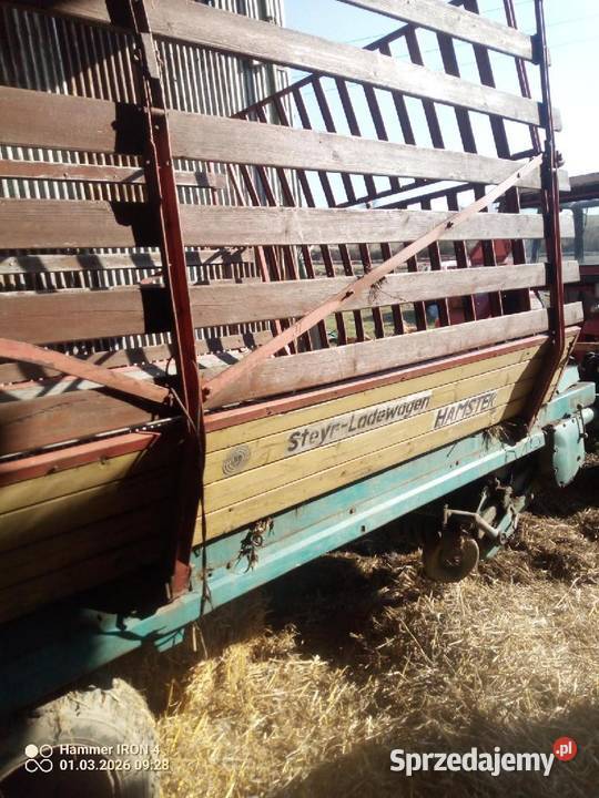 Przyczepa samozbierająca steyer hamster nieuszkodzony Nowy Żmigród