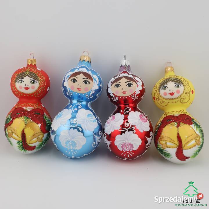 Szklane bombki choinkowe LALECZKI MATRIOSZKI Warszawa