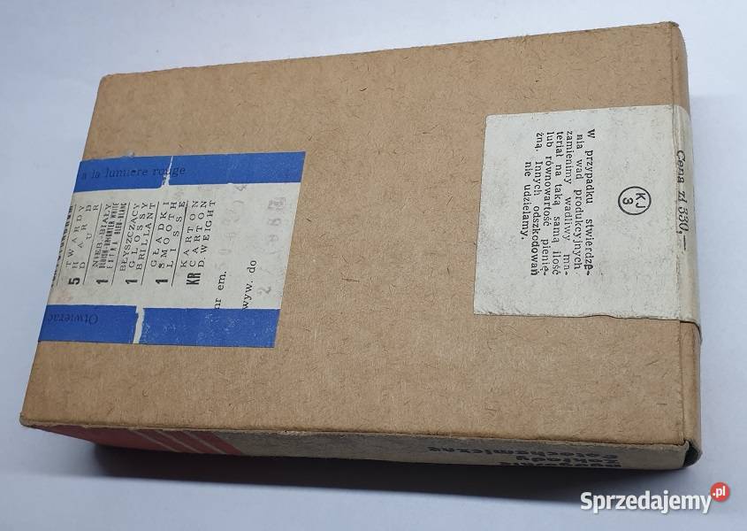 Papier fotograficzny firmy FOTON z lat PRL Reszel