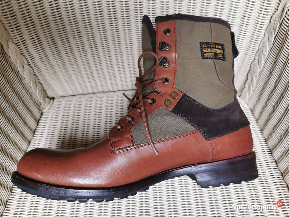 Buty trapery GSTAR RAW DENIM 44 Skóra naturalna Łask