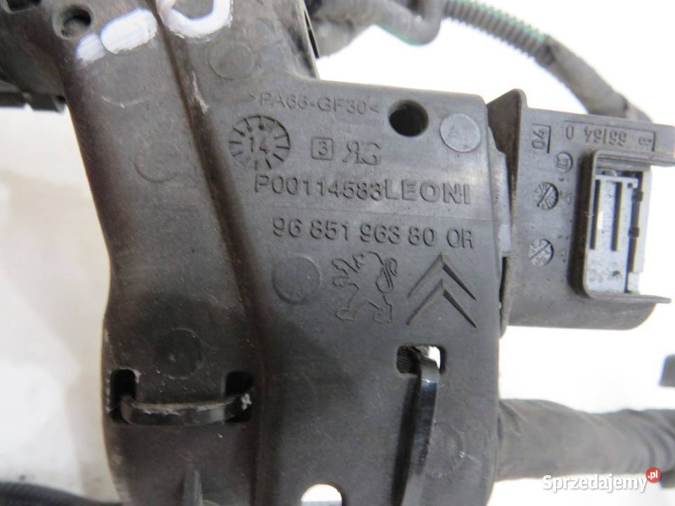 WIĄZKA INSTALACJA SILNIKA PEUGEOT 16 9809884580 osobowe lubelskie