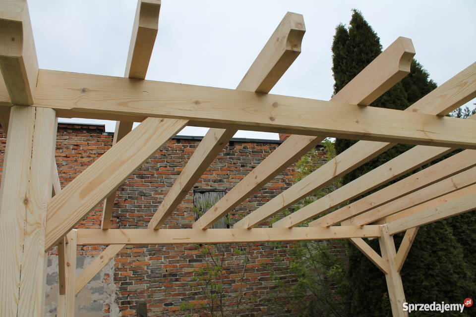 PERGOLA WIATA 36m x 33m Altana Altanka Architektura ogrodowa Łuków