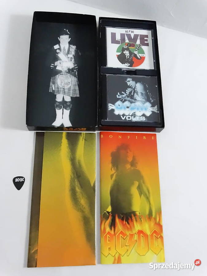 ACDC BONFIRE Box Set 4CD Kostka Plakat UNIKAT Biłgoraj