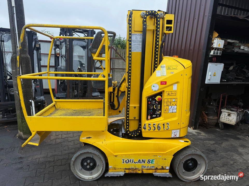 zwyżka podnośnik słupowy obrotowy JLG TOUCAN 8E łódzkie Działoszyn sprzedam