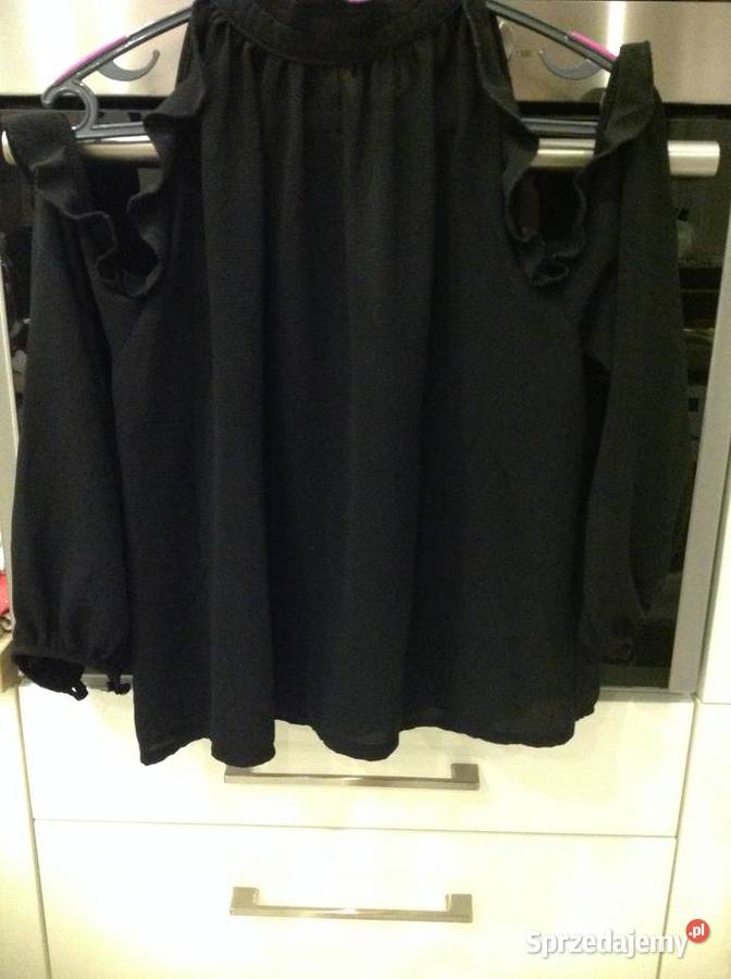 Bluzka Włoska Czarna Damska LUMINA XS j nowa Nowa Sól