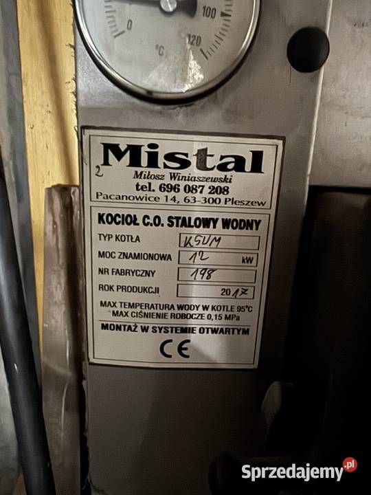 Kocioł piec CO na węgiel