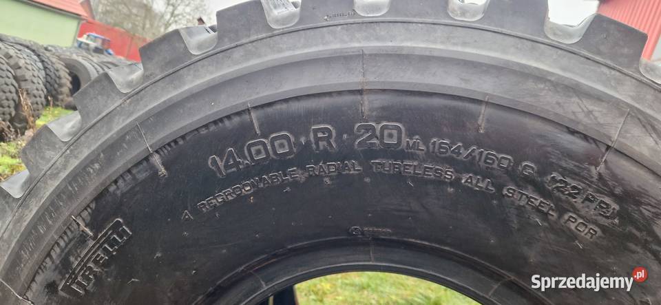 1400R20 140020 Pirelli 80 22PR 2018r bez napraw Nowe Miasto Lubawskie