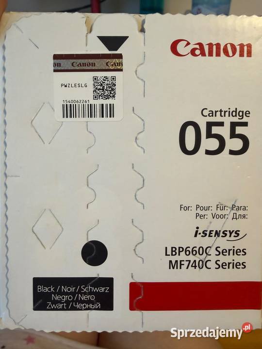 Oryginalny toner Canon 055 Black nowy laserowa Krzelków