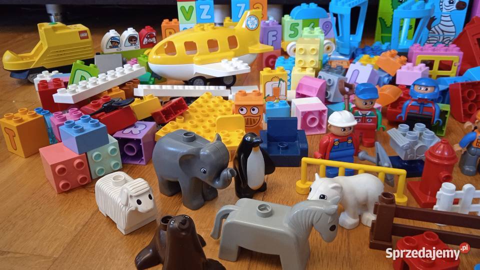 Lego Duplo wielki zestaw 24 figurki 7 pojazdów i Klocki mazowieckie Warszawa