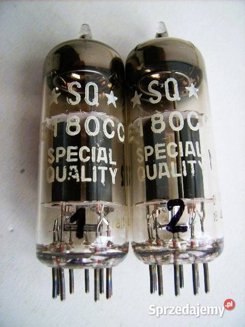 E180CC Philips SQ Dobrana Para NOS lata 1970 Porąbka