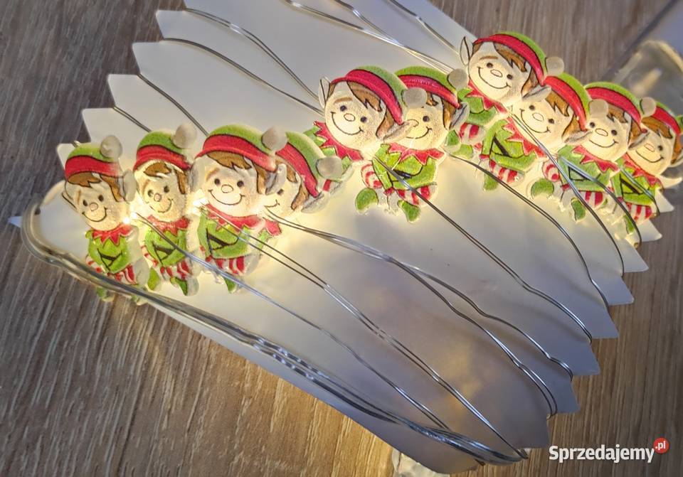 Lampki światełka łańcuch LED elf małopolskie Wieliczka sprzedam