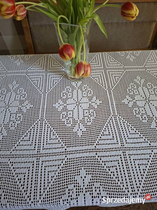 Obrus szydełkowy rękodzieło