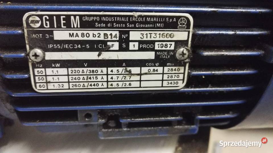 Motoreduktor Przekładnia wariator MOTOVARIO TK10 małopolskie Kraków sprzedam