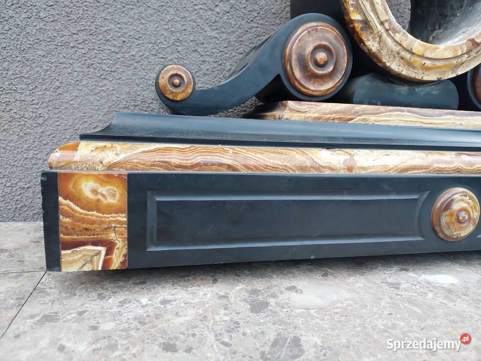 118 Obudowa marmurowa starego zegara kominkowego pomorskie Tczew