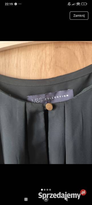Czarna elegancka bluzka damska