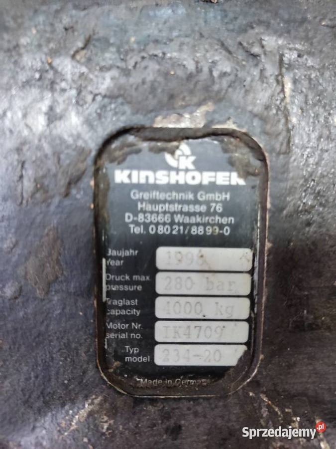 rotator KINSHOFER nie Jelenia Góra