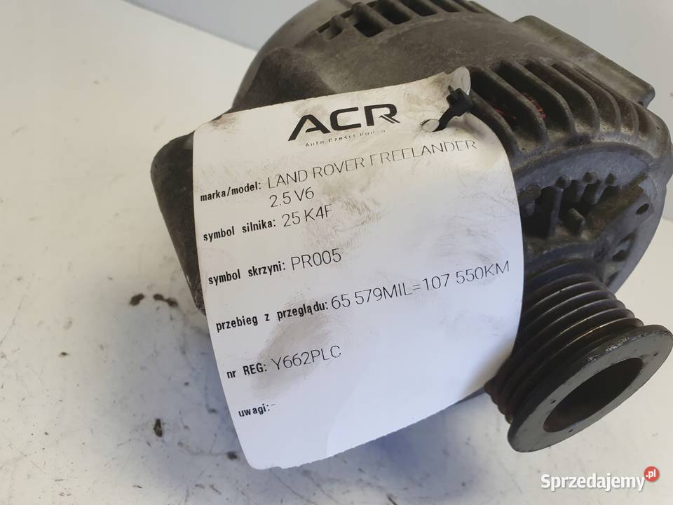 ALTERNATOR Land Rover Freelander 25 V6 YLE102480 osobowe lubelskie Chełm