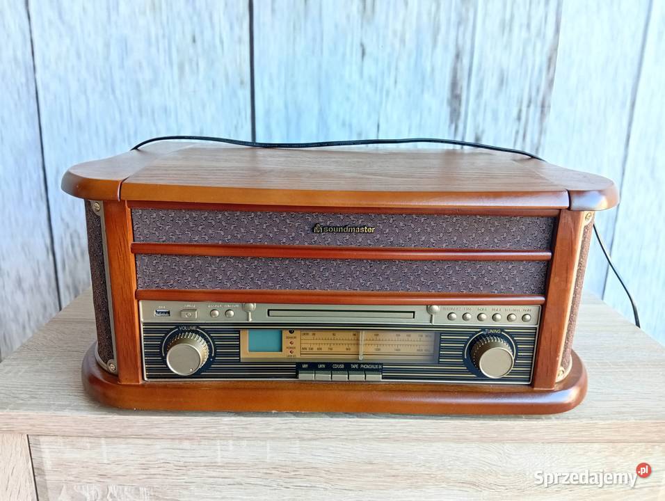 retro centrum muzyczne gramofon wielofunkcyjny Byczyna